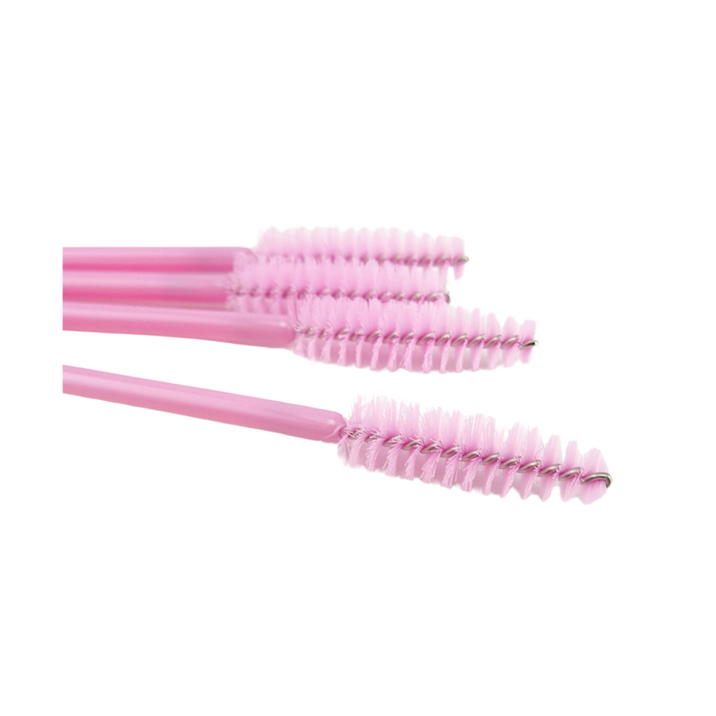 Disposable Mascara Wands - Pink - Pack of 50