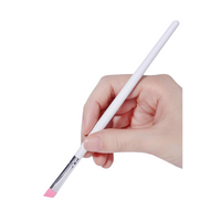 Silicone Application Brush - Angled (Pink & White)