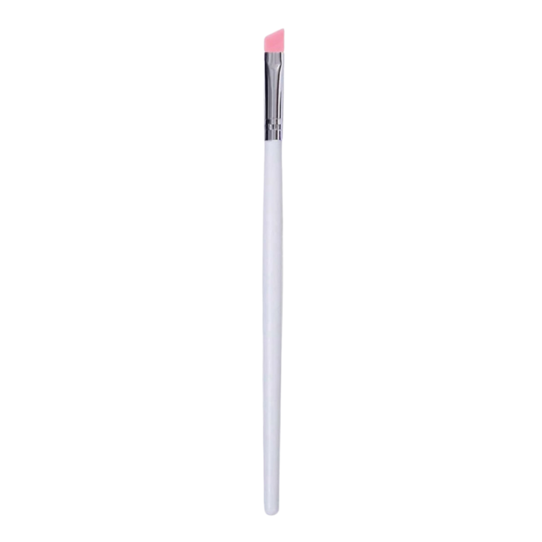 Silicone Application Brush - Angled (Pink & White)