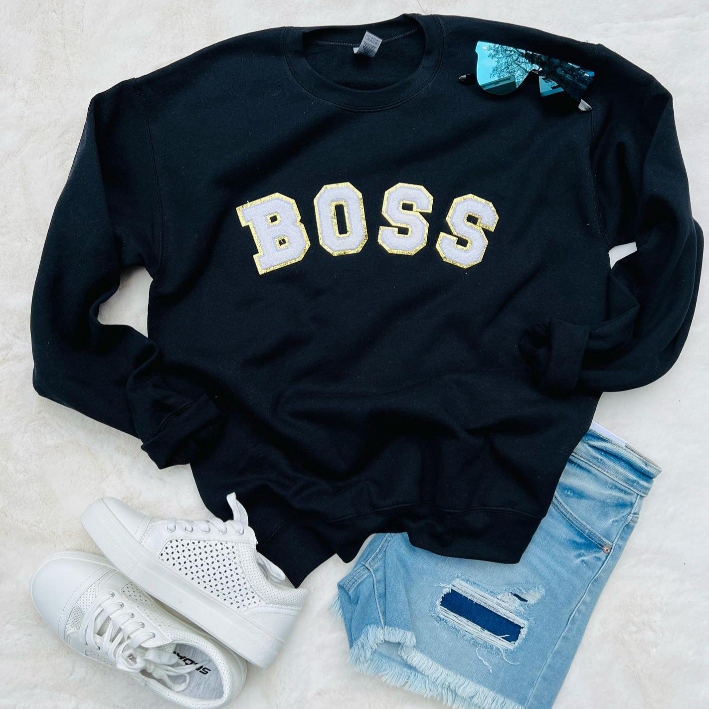 Boss on sale jumper white